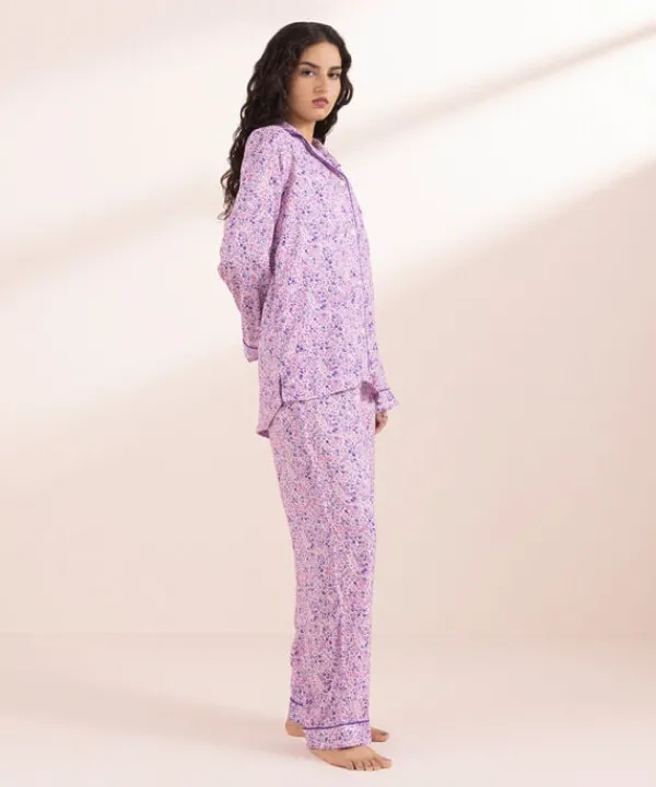 New Sapphire Ditsy Print Woven PJ Set Multi