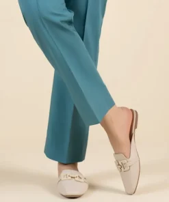 Outlet Sapphire Dyed Cotton Trousers