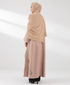 Best Sapphire Embroidered Abaya Set Pink