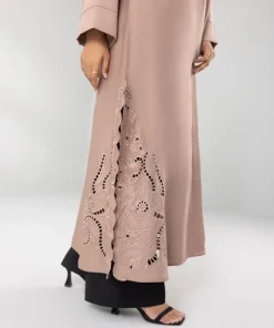 Best Sapphire Embroidered Abaya Set Pink