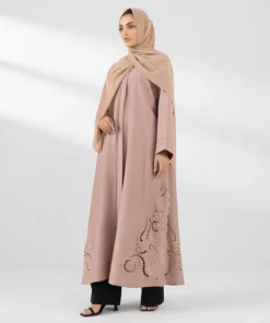 Best Sapphire Embroidered Abaya Set Pink