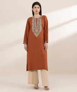 Best Sapphire Embroidered Arabic Lawn Shirt