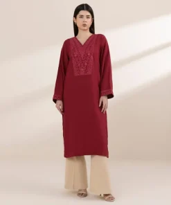 Sale Sapphire Embroidered Arabic Lawn Shirt