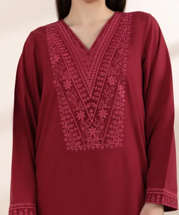Sale Sapphire Embroidered Arabic Lawn Shirt