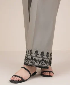 Outlet Sapphire Embroidered Cambric Culottes