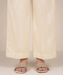 Clearance Sapphire Embroidered Cambric Culottes