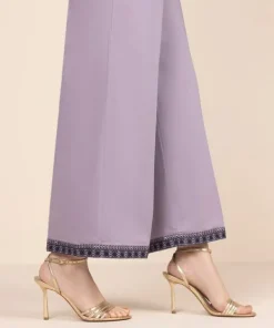 Online Sapphire Embroidered Cambric Culottes Purple
