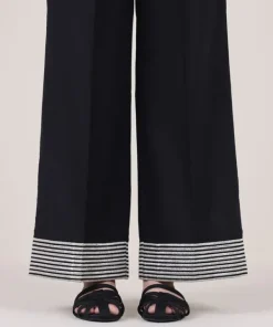 Sale Sapphire Embroidered Cambric Culottes