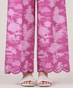 Fashion Sapphire Embroidered Cambric Culottes