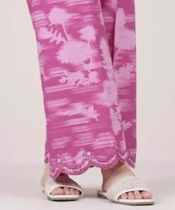 Fashion Sapphire Embroidered Cambric Culottes