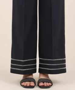 Discount Sapphire Embroidered Cambric Culottes Black