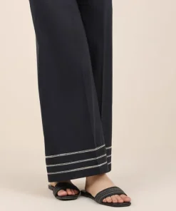 Discount Sapphire Embroidered Cambric Culottes Black