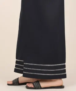 Discount Sapphire Embroidered Cambric Culottes Black