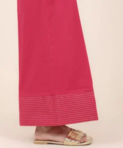 Discount Sapphire Embroidered Cambric Flared Pants Pink