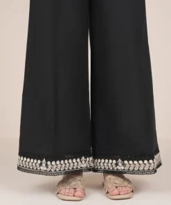Online Sapphire Embroidered Cambric Flared Pants