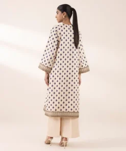 Best Sapphire Embroidered Cotton Satin Shirt Beige