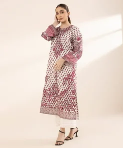 New Sapphire Embroidered Cotton Satin Shirt White