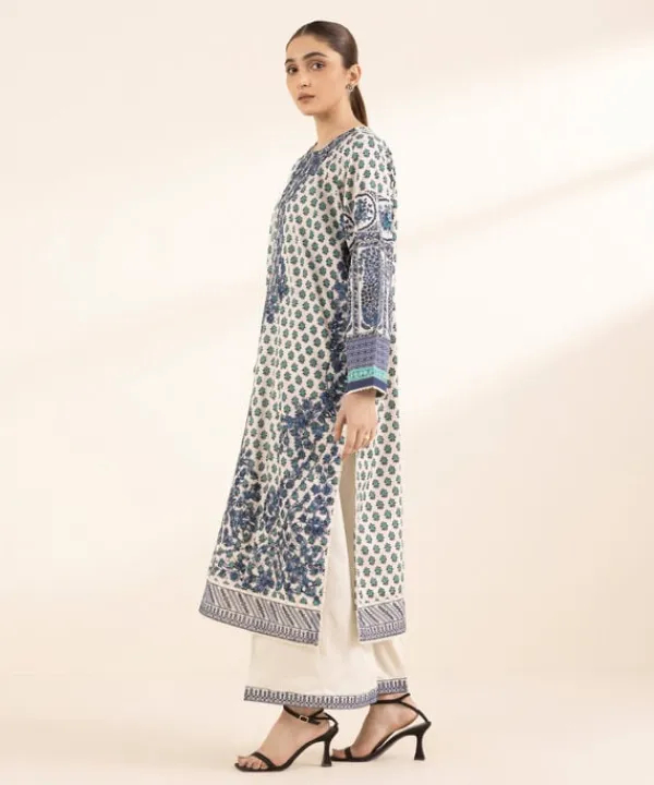 Best Sapphire Embroidered Cotton Satin Shirt White