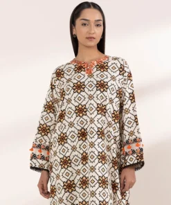 Best Sapphire Embroidered Cotton Viscose Shirt Beige