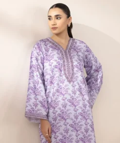 Discount Sapphire Embroidered Cotton Viscose Shirt Purple