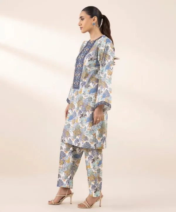 Online Sapphire Embroidered Cotton Viscose Shirt Blue