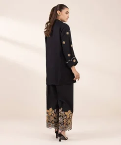 Best Sapphire Embroidered Dobby Shirt Black