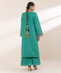 New Sapphire Embroidered Dobby Shirt Green