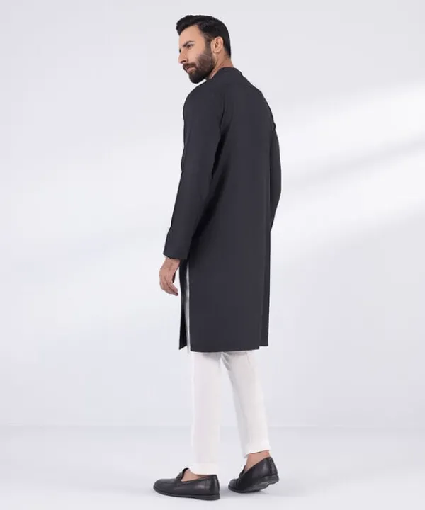 Fashion Sapphire Embroidered Jacquard Kurta - Regular Fit