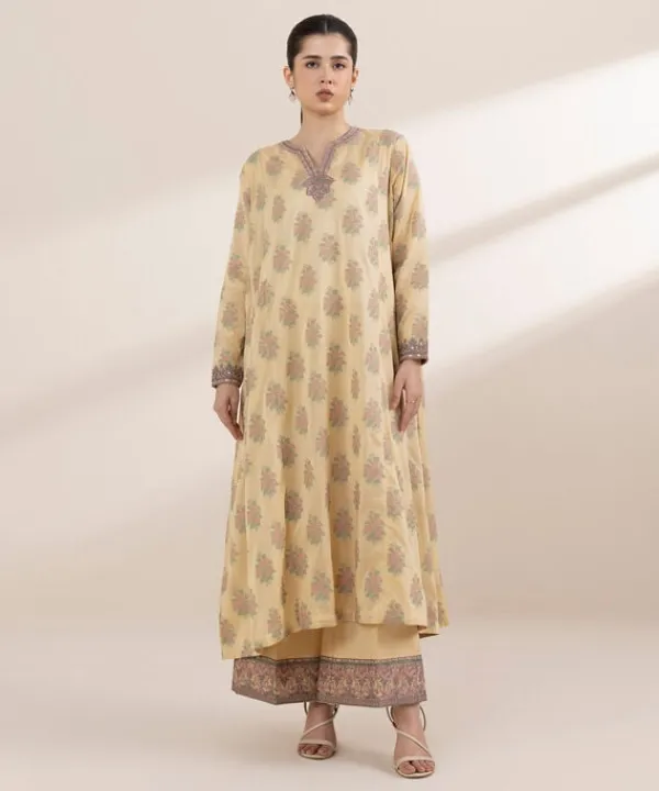 Fashion Sapphire Embroidered Jacquard Shirt