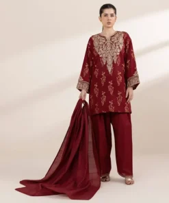 Clearance Sapphire Embroidered Jacquard Shirt