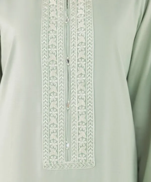Sale Sapphire Embroidered Lawn Shirt Mint Green
