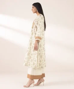 Best Sapphire Embroidered Lawn Shirt Beige