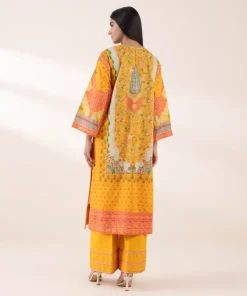 Online Sapphire Embroidered Lawn Shirt Yellow