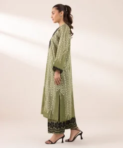 Fashion Sapphire Embroidered Lawn Shirt Green