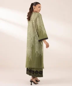 Fashion Sapphire Embroidered Lawn Shirt Green