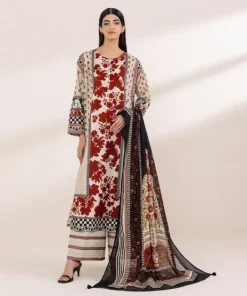 Clearance Sapphire Embroidered Lawn Shirt Beige