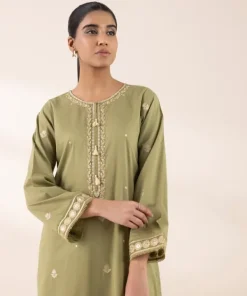 New Sapphire Embroidered Lawn Shirt Green