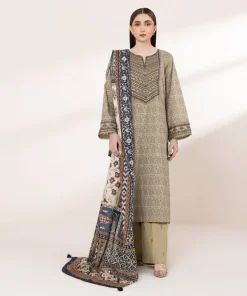 Online Sapphire Embroidered Lawn Shirt Green