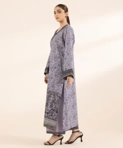 Outlet Sapphire Embroidered Lawn Shirt Purple