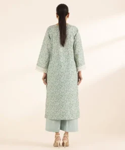 Outlet Sapphire Embroidered Lawn Shirt Ice Blue