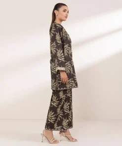 Fashion Sapphire Embroidered Lawn Shirt