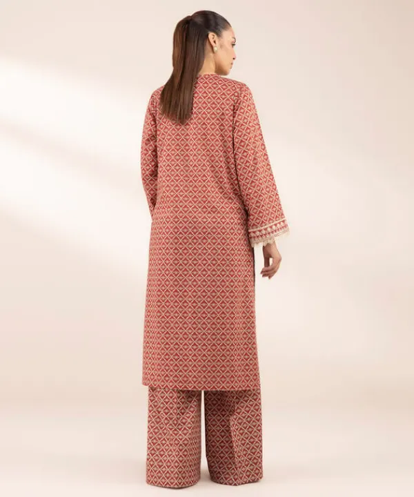 Fashion Sapphire Embroidered Lawn Shirt