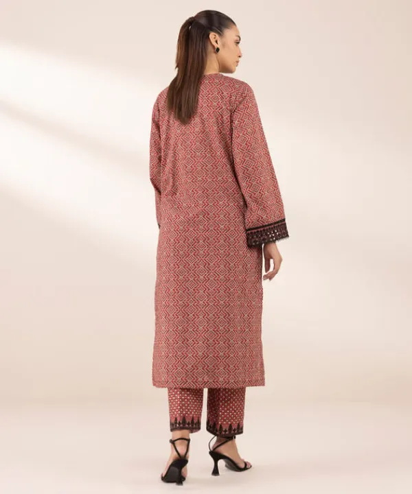 Fashion Sapphire Embroidered Lawn Shirt