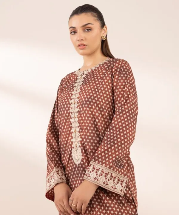 Discount Sapphire Embroidered Lawn Shirt
