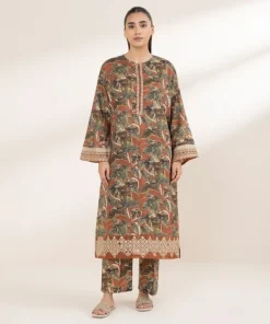 Fashion Sapphire Embroidered Lawn Shirt