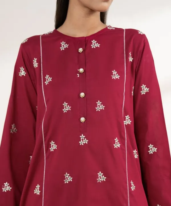 Online Sapphire Embroidered Lawn Shirt