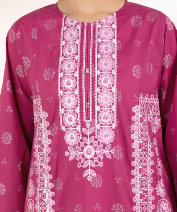 Sale Sapphire Embroidered Lawn Shirt
