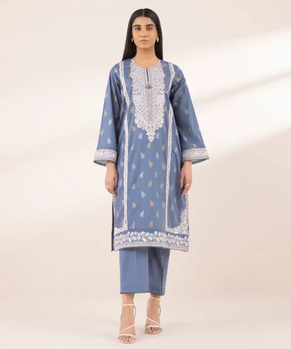 New Sapphire Embroidered Lawn Shirt