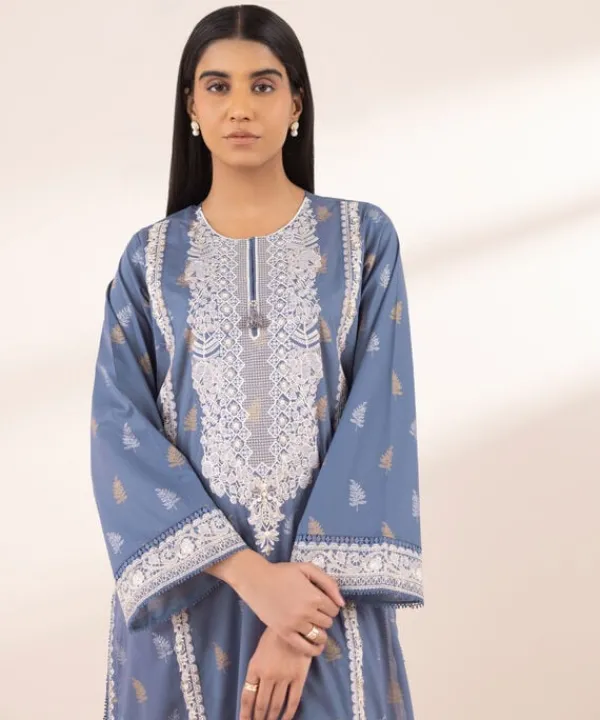 New Sapphire Embroidered Lawn Shirt