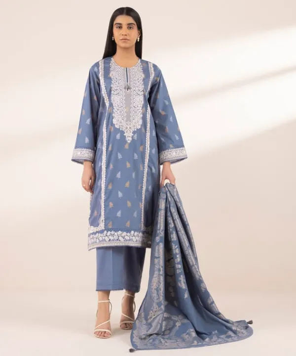 New Sapphire Embroidered Lawn Shirt